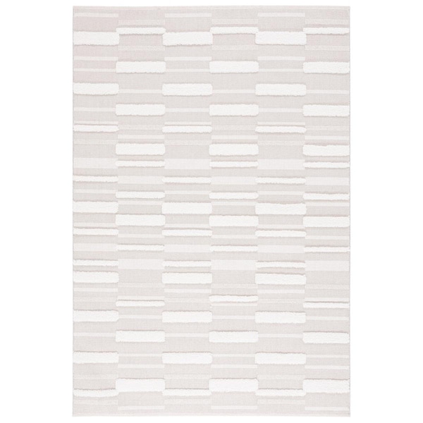 Safavieh 9 x 12 ft. Trends Flat Weave Rectangle Area Rug Beige & Ivory TRD120B-9 - main